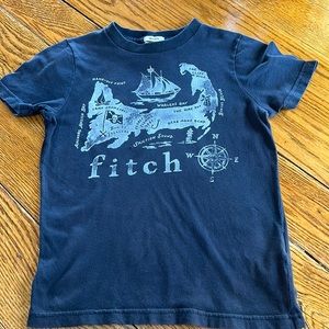 Y2K Abercrombie kids muscle shirt.  Map graphics. Size Small.